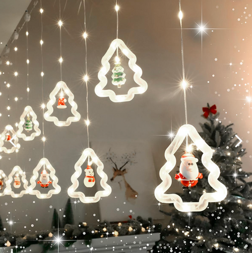 💡CORTINA DE LUCES LED NAVIDEÑAS INTERCALADAS🎄