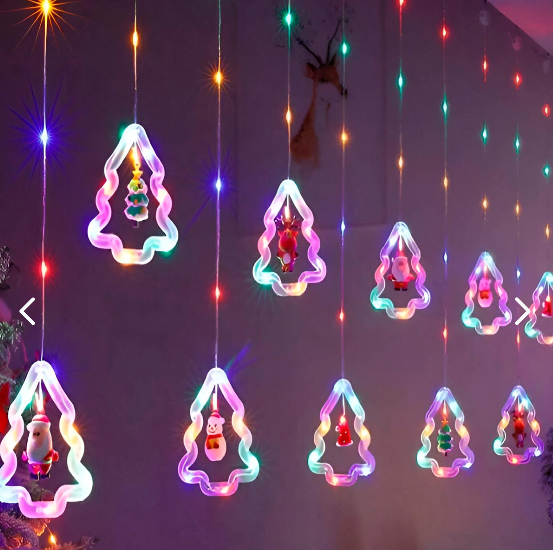 💡CORTINA DE LUCES LED NAVIDEÑAS INTERCALADAS🎄