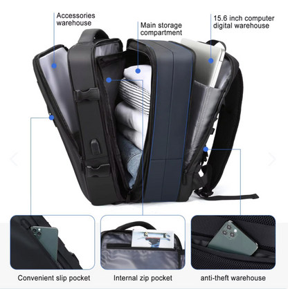 MORRAL MULTIFUNCIONAL IMPERMEABLE - PUERTO USB