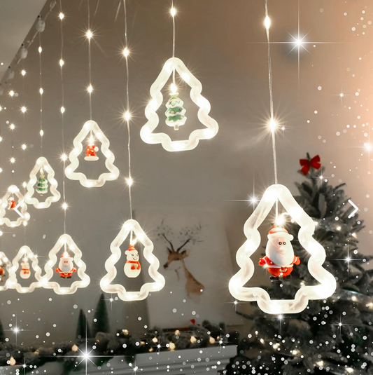 💡CORTINA DE LUCES LED NAVIDEÑAS  INTERCALADAS🎄